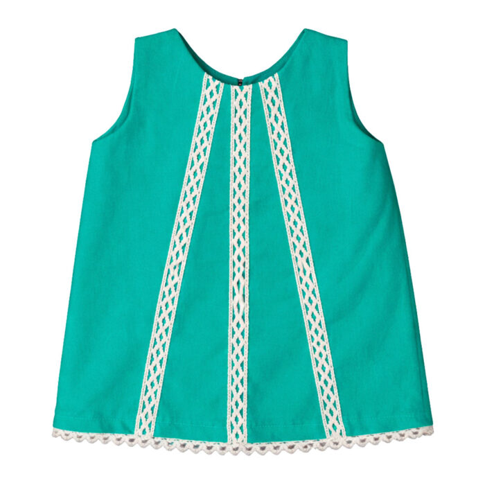 Batita 3 Encajes Menta